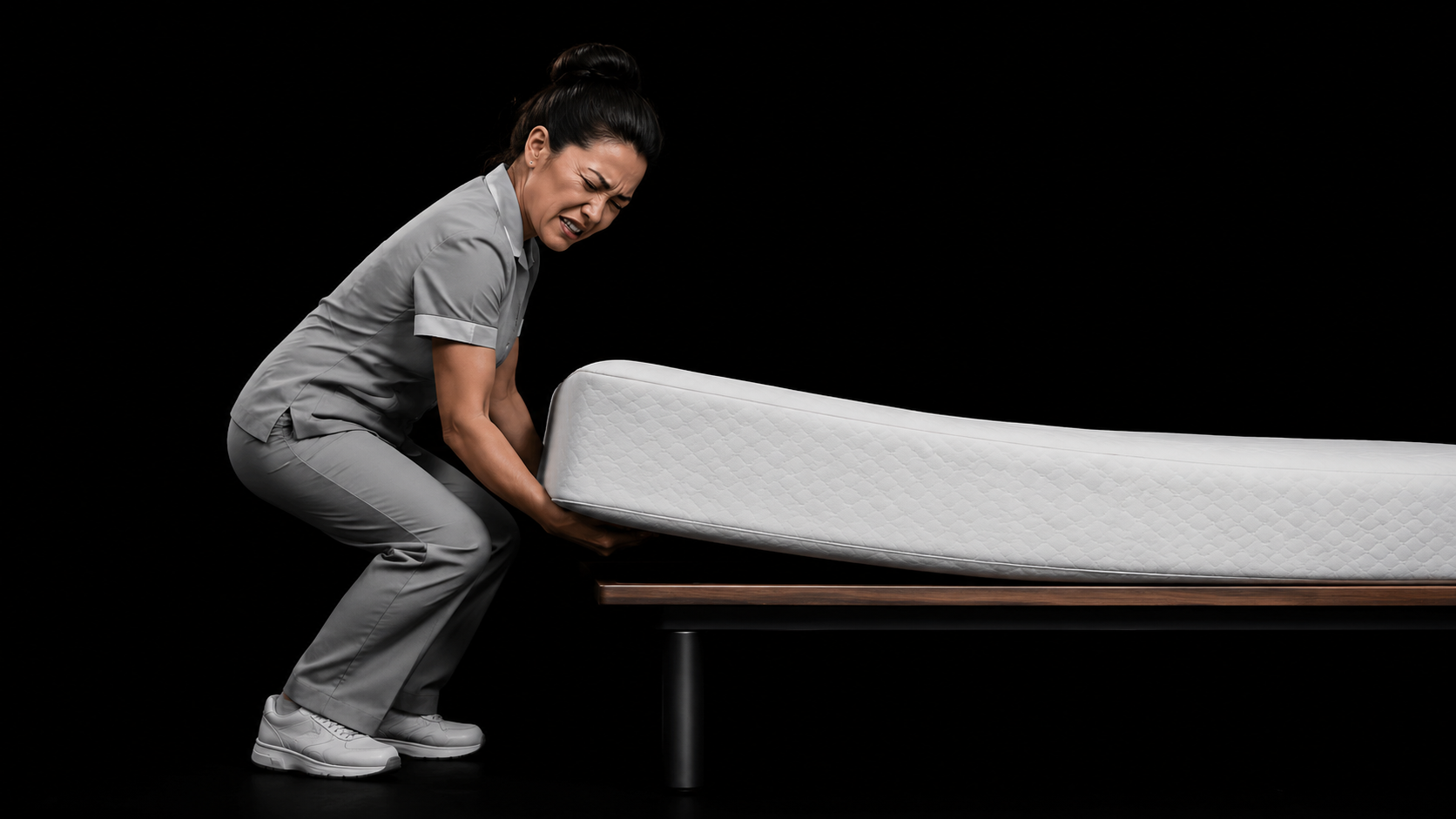 Cama tradicional: levantar el colchon manualmente